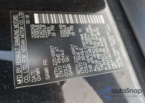 2019 Nissan Rogue S from USA, damaged, VIN KNMAT2MT0KP541197